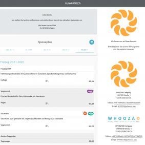 NACHHER I: Fertige Speiseplan-App