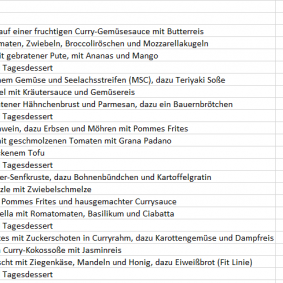 VORHER: Speiseplan-Rohdaten (z.B. Excel)
