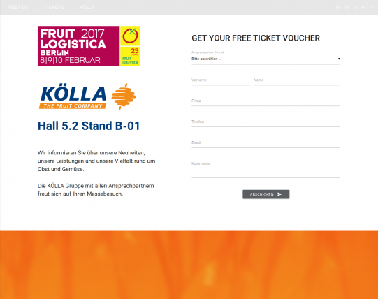 meetus@koella, Fruit Logistica 02/2017