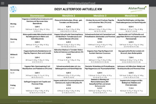 Der Speiseplan als PDF zum Download