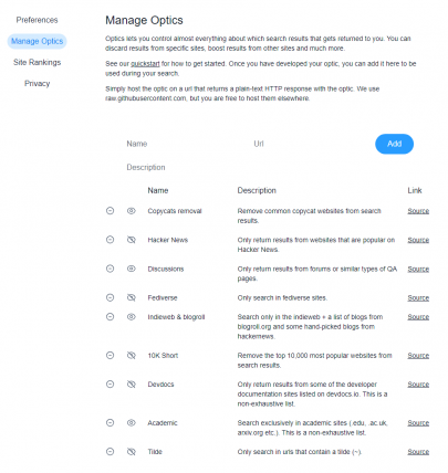 Stract - Optiken verwalten